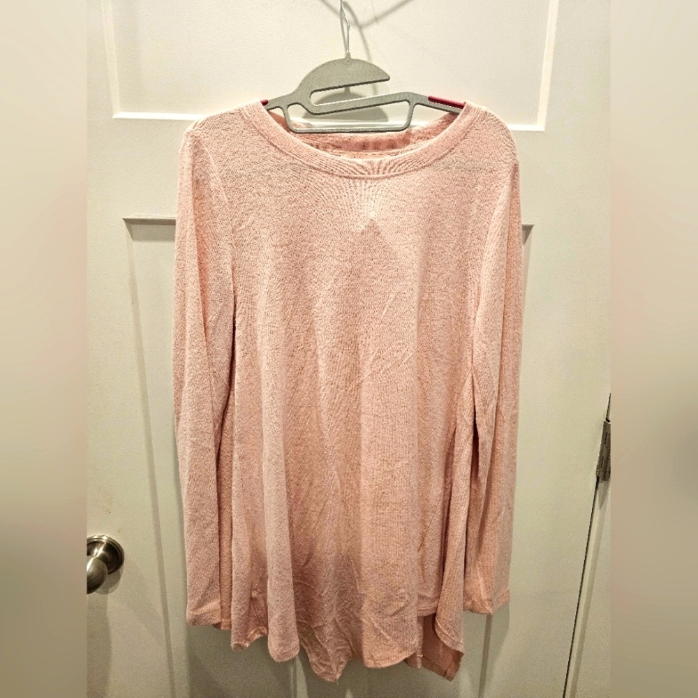 NWT Philosophy Republic Clothing Pink Knit Long Sleeve Top Women’s Medium $48 MS